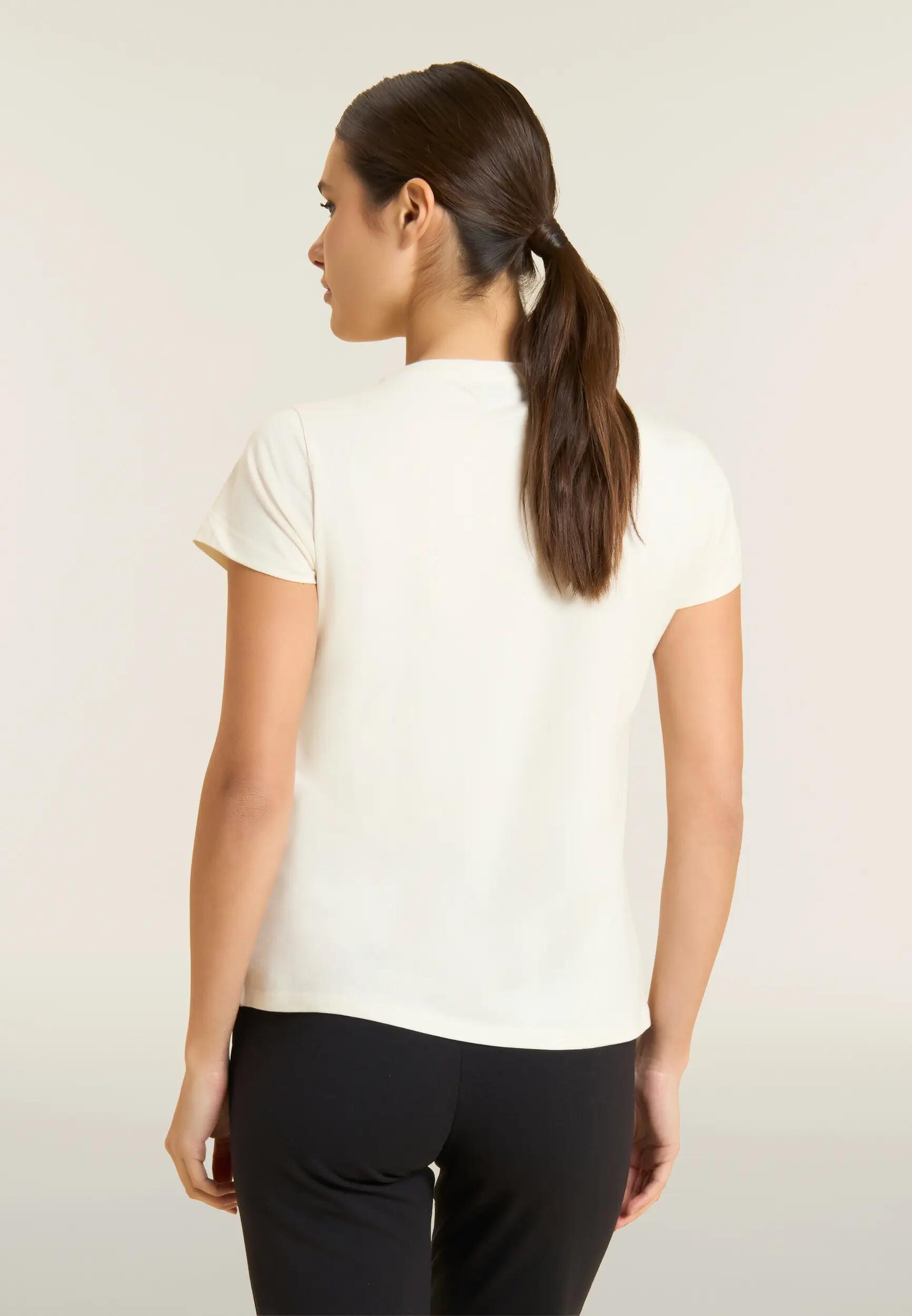 T-shirt à manches courtes « Make it Happen » avec perles 3/4