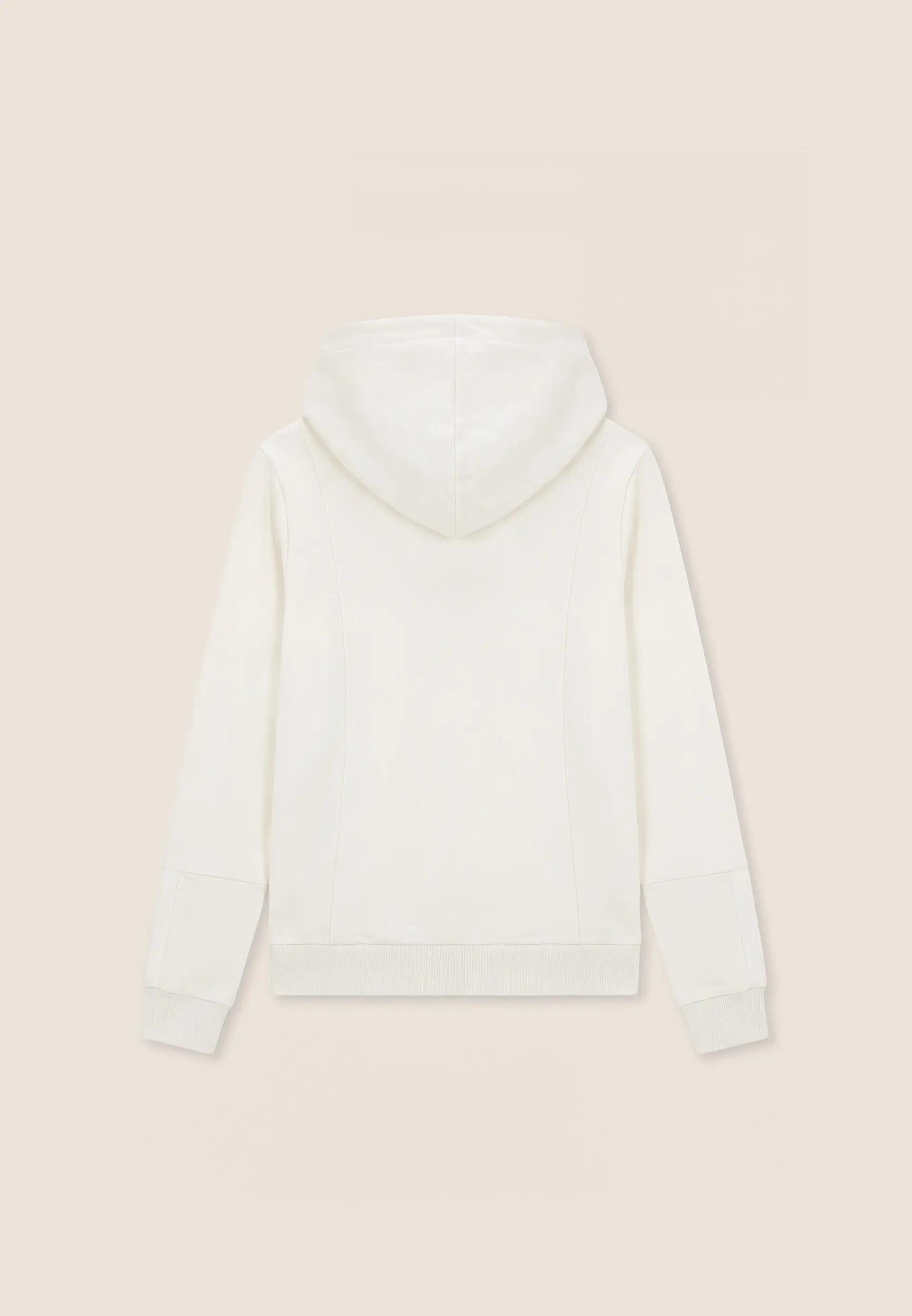Felpa con cappuccio e zip, finiture elastiche logate 2/3