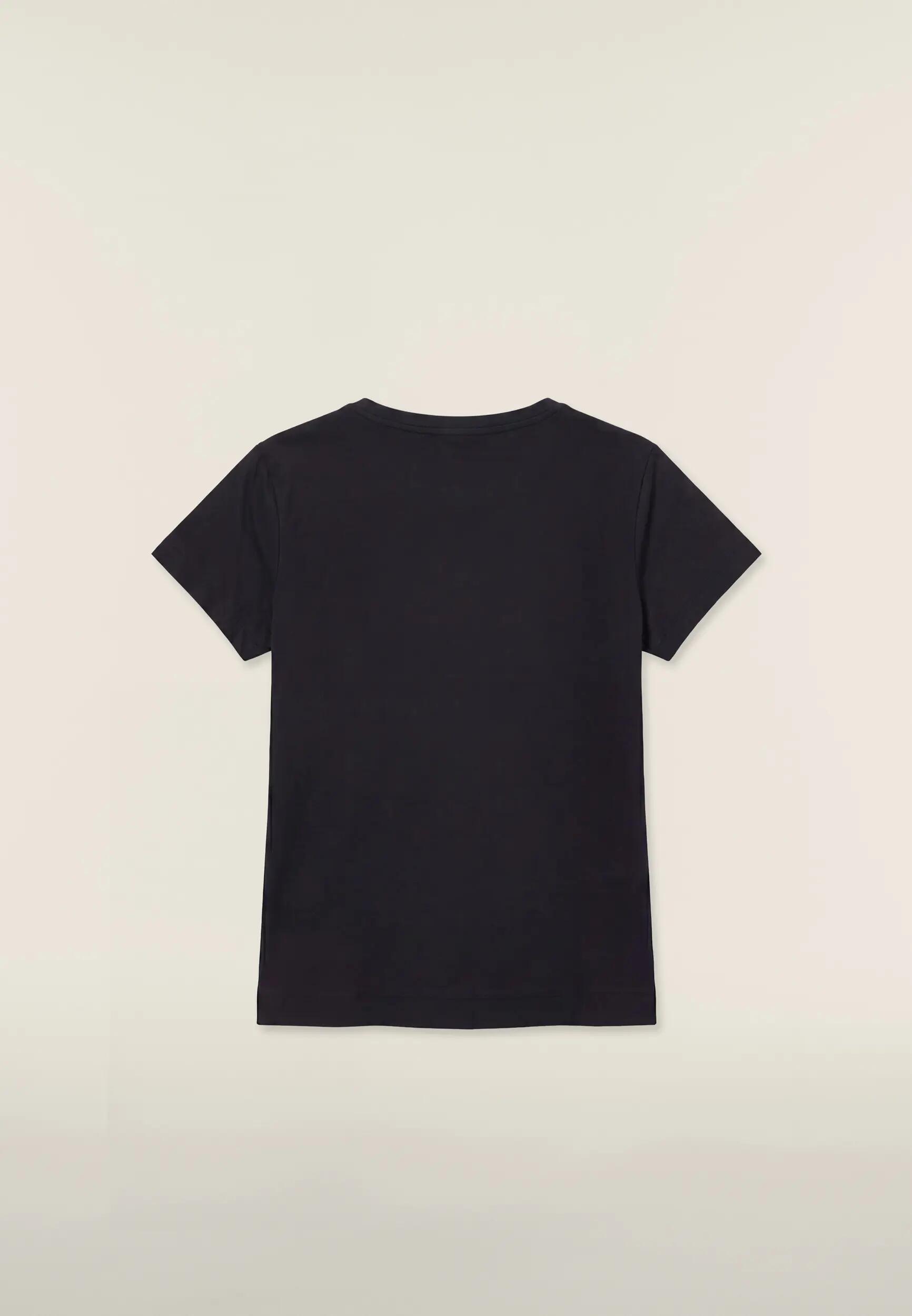 T-shirt classique pour femmes avec logo imprimé doré et clous 2/3
