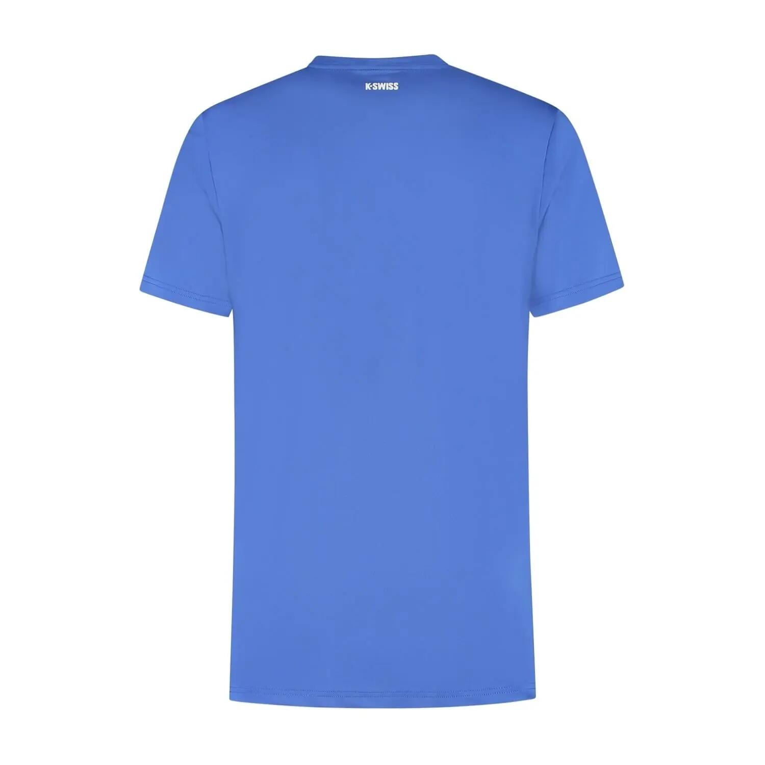 Camiseta de tenis y pádel hombre K-Swiss HYPERCOURT PRINT CREW STRIPE 2/2