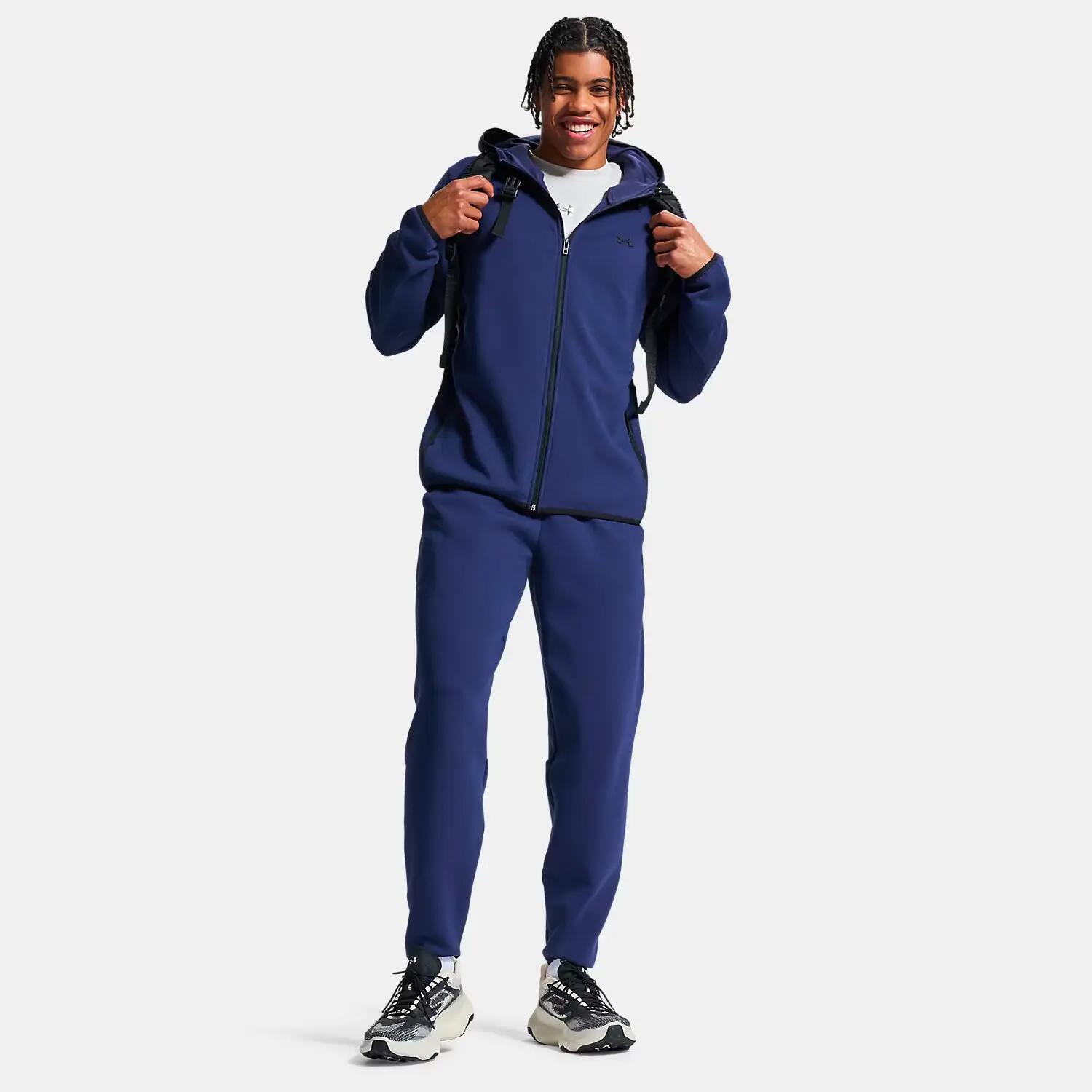 Chaqueta UA Unstoppable Fleece con cremallera completa Azul marino noche 5/7