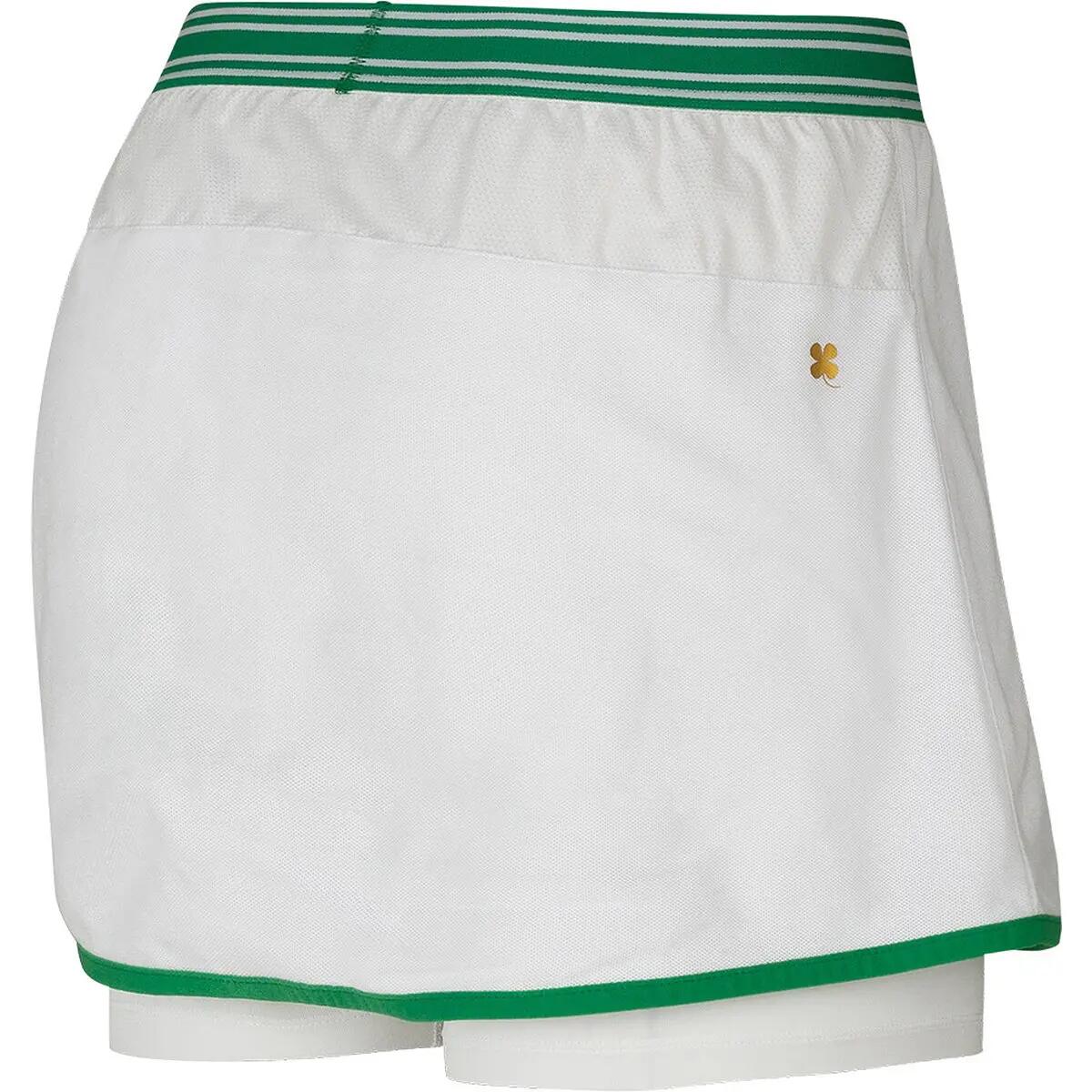 Rok - Tennis - Dames - Deuce - Overlap, short geïntegreerd - Wit/Groen 5/5