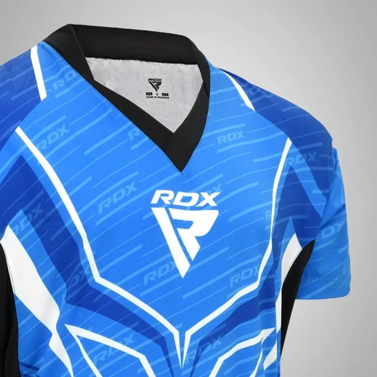 Divisa Kickboxing WAKO Ufficiale RDX P1 Blu L 2/4