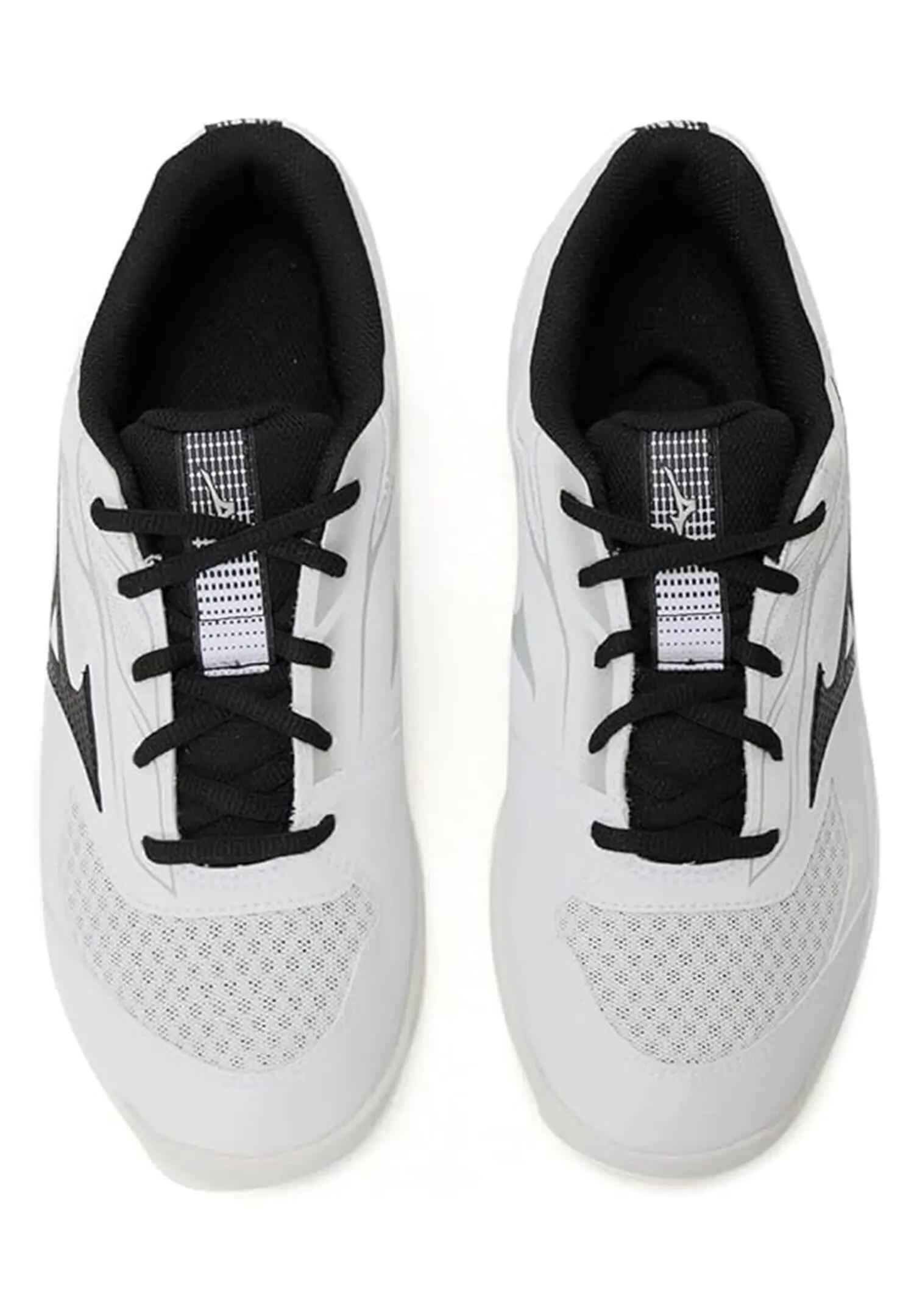 Mizuno Kinder BREAK SHOT 5 Jr. CC Tennisschuhe White Black Harbor 3/5