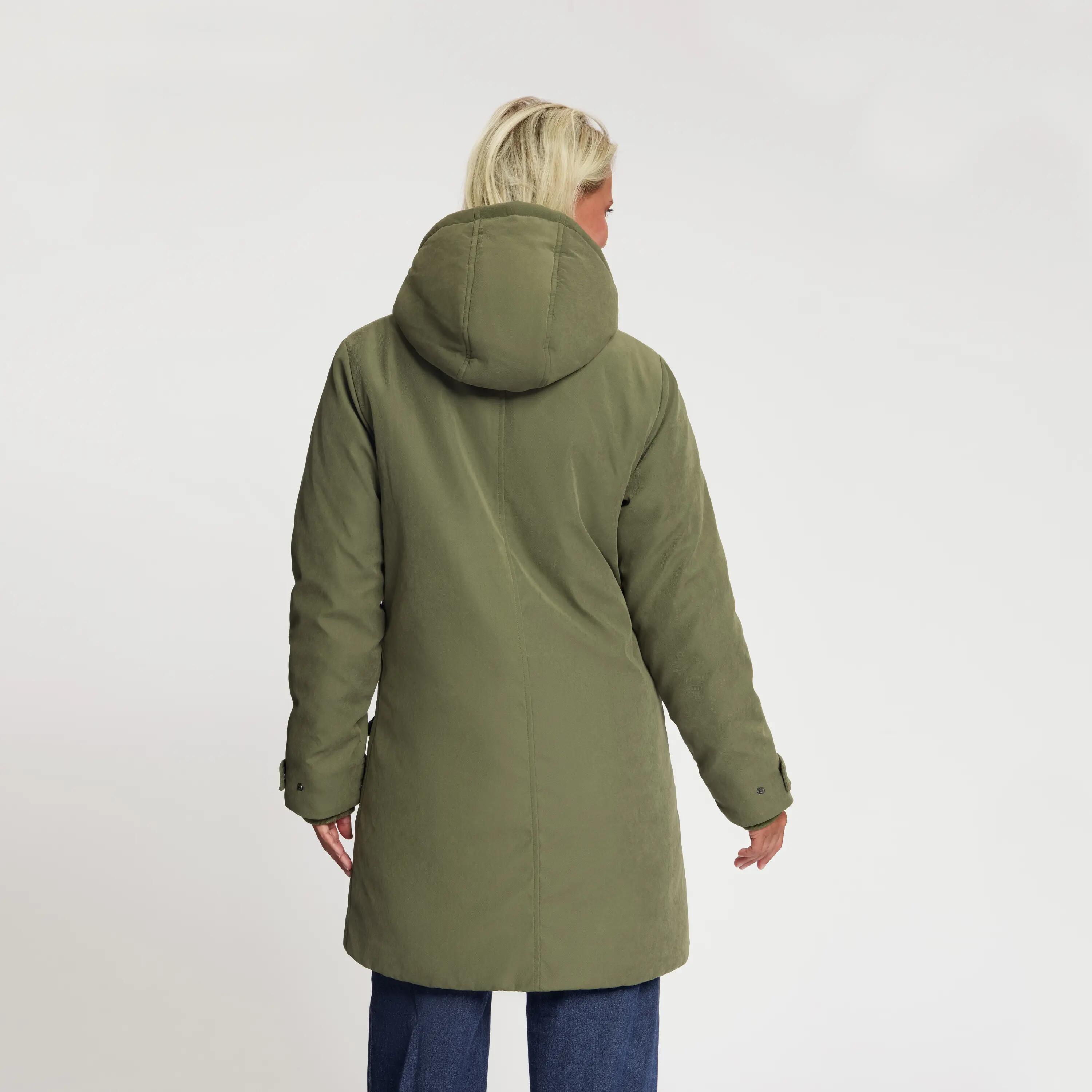 Sarah Dames - Winterjas halflang - Groen 3/5