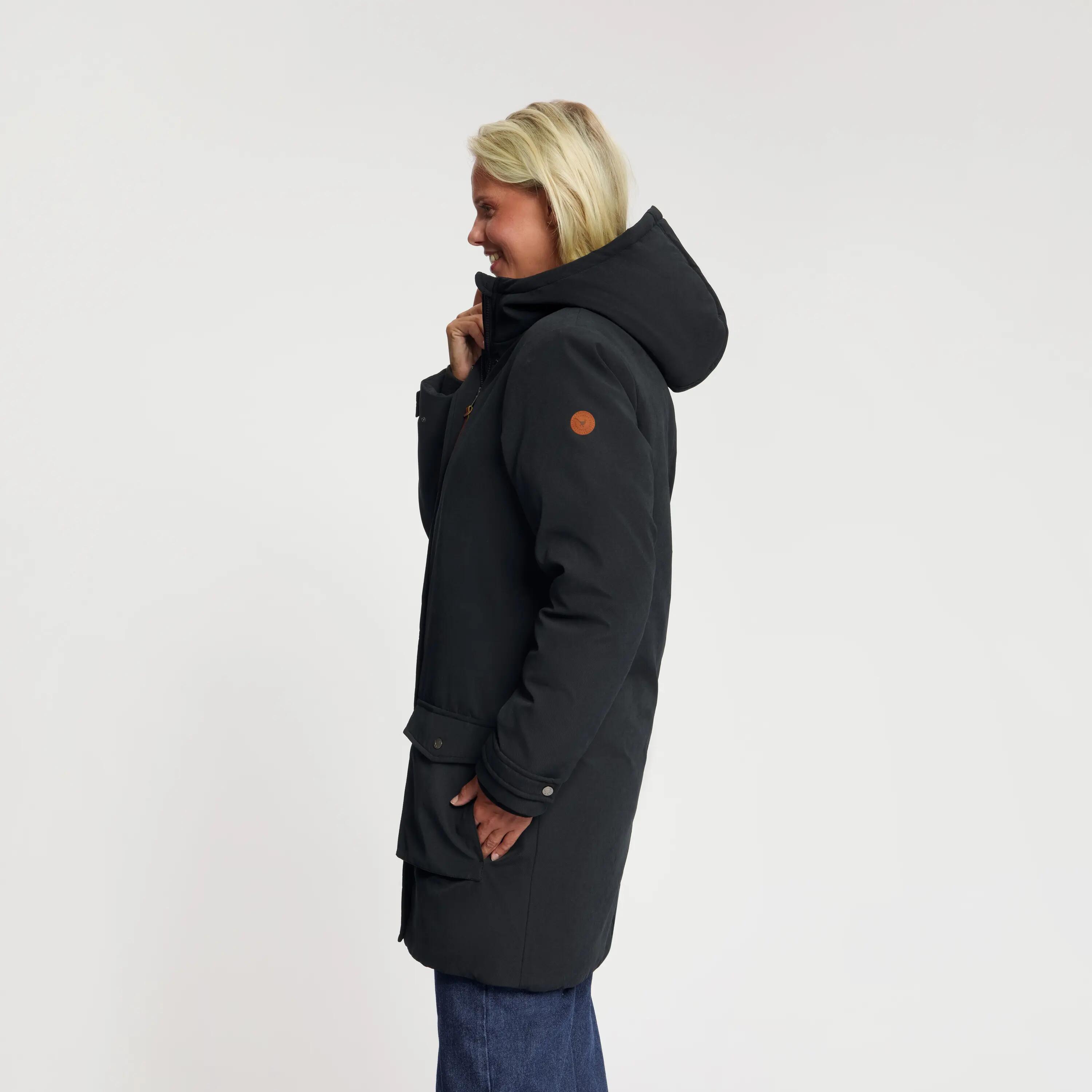 Sarah Dames - Winterjas halflang - Zwart 2/5