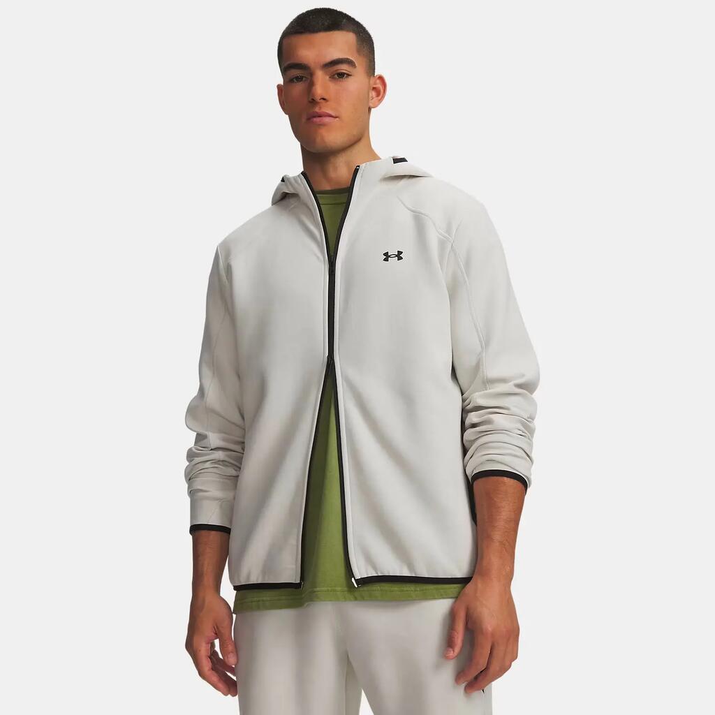 UA Unstoppable Fleece Full-Zip Jacket Snow White