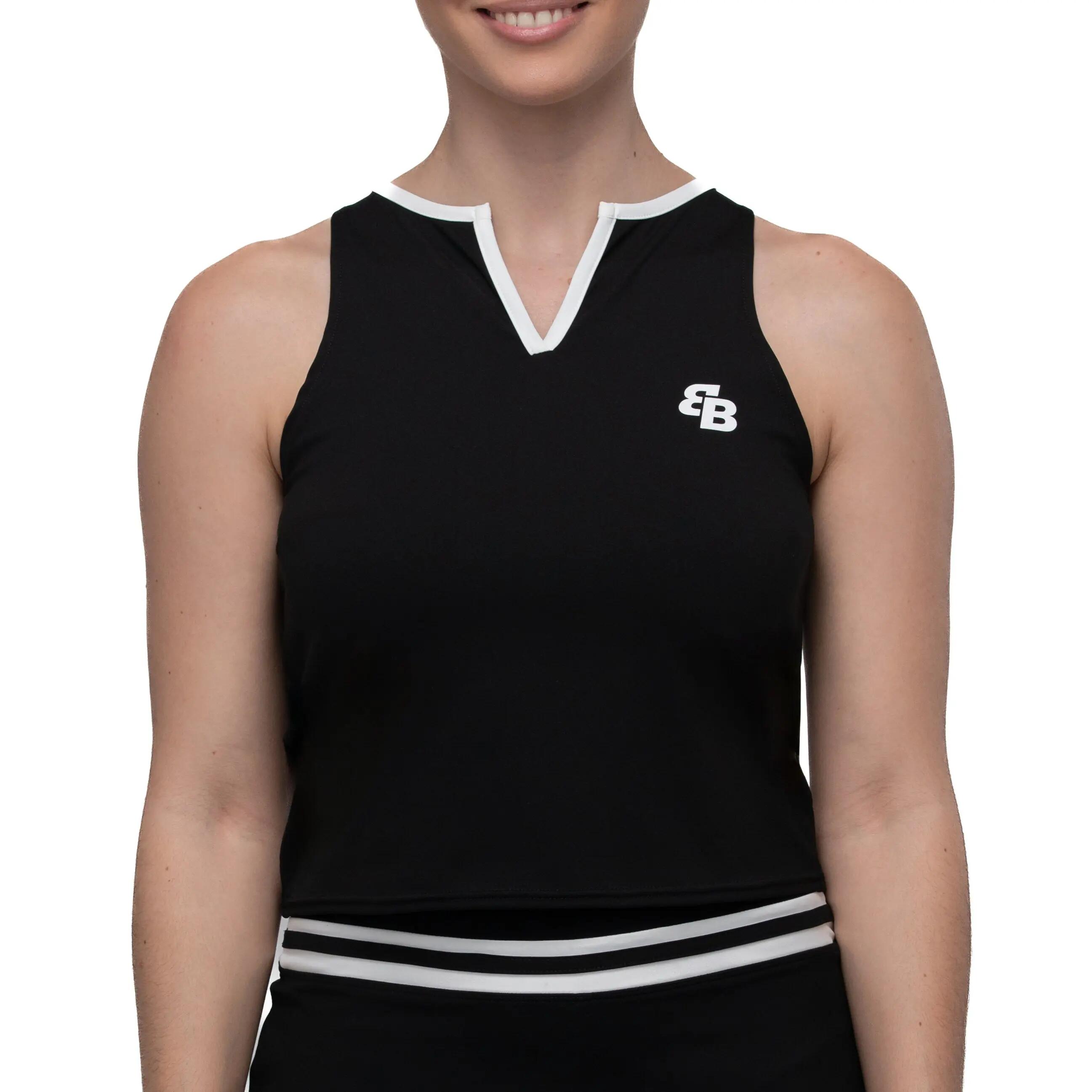 Saia preta BB-Sport Rhea para padel, tênis e pickleball. 2/6