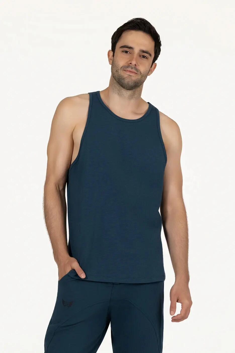 Débardeur de sport Rhav Yoga – Bleu 1/5