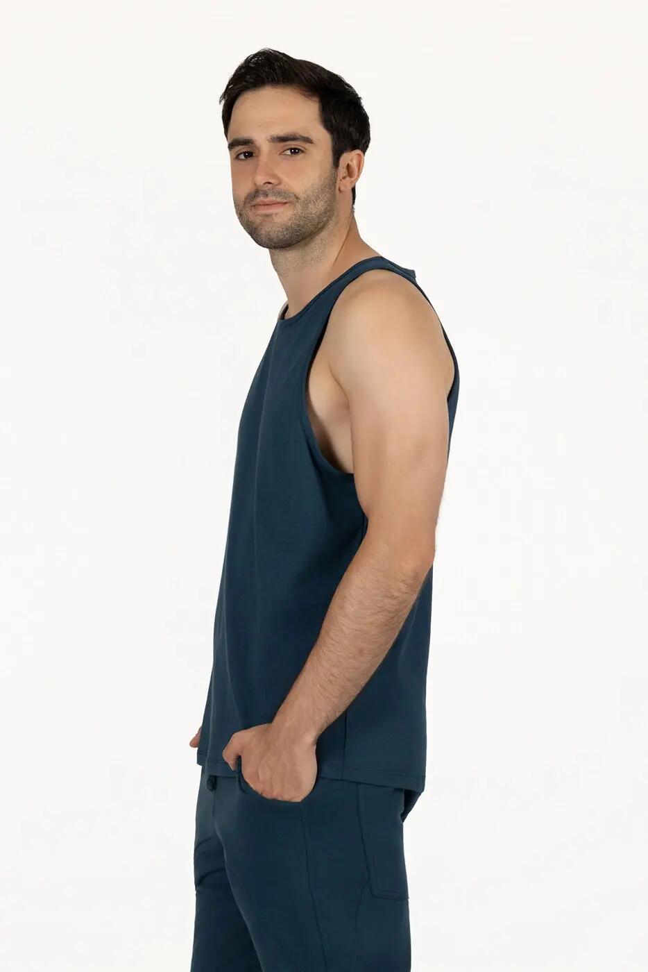 Débardeur de sport Rhav Yoga – Bleu 2/5