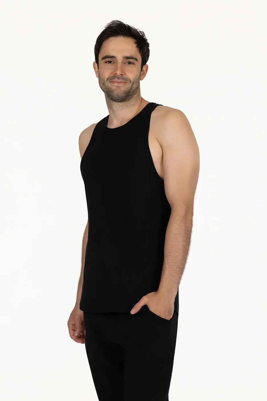 Débardeur de sport Rhav Yoga – Noir 2/5
