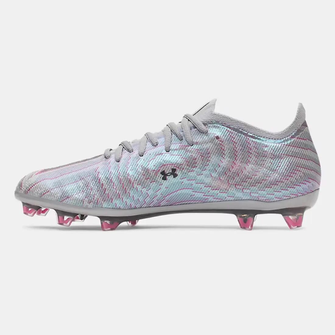 Scarpe da calcio UA Shadow Elite 4 Mach FG grigio metallizzato 3/5