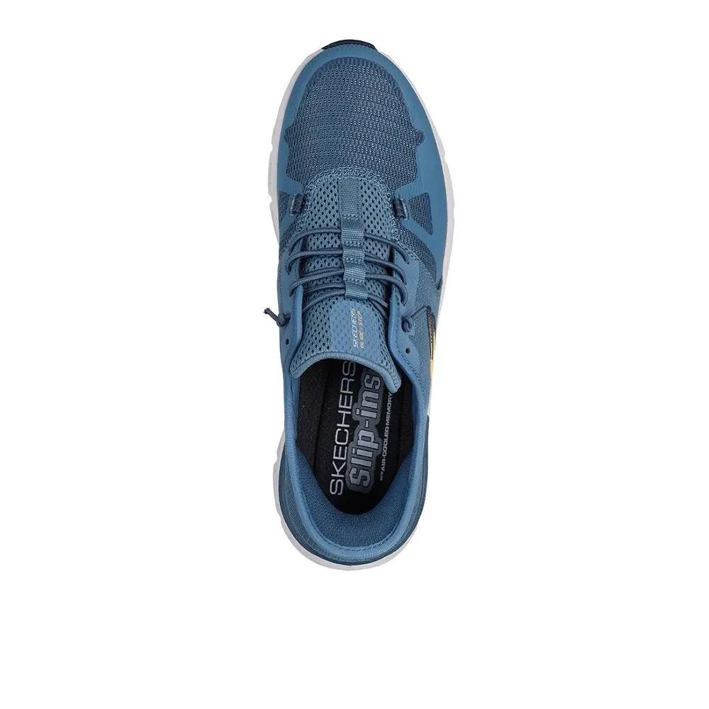 Sapatilhas Skechers Homem Glide-Step Pro Azuis 3/4