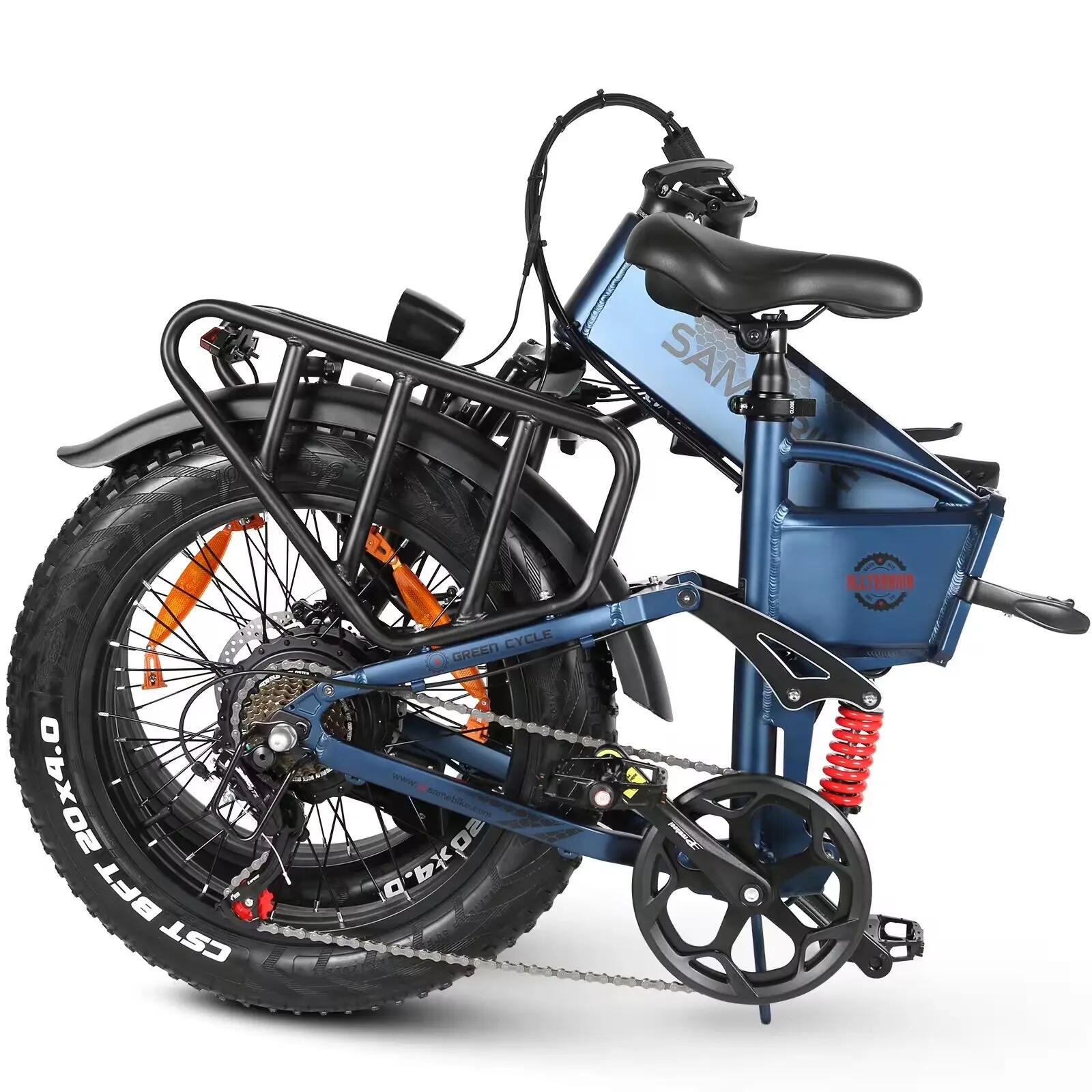 Unisex elektrische vouwfiets 48V 15Ah fat tire Shimano 7s RS-A02 Pro 3/7