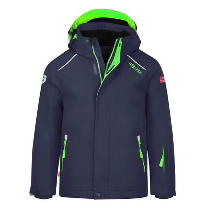 Veste de ski Holmenkollen PRO enfants turquoise imperméable