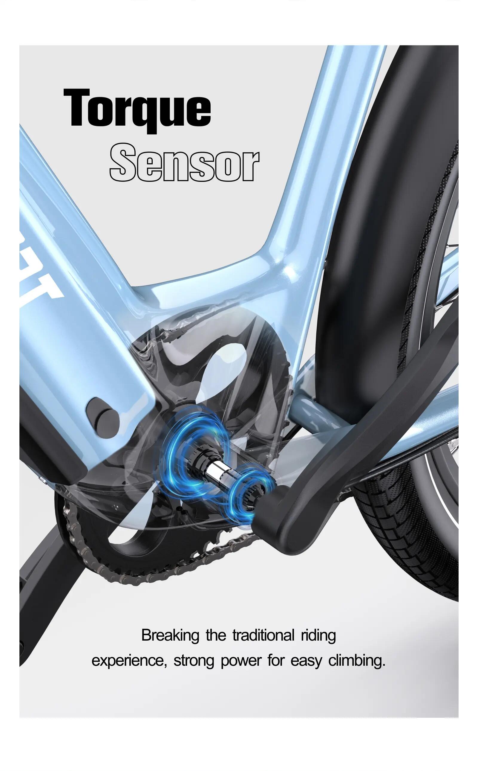 ONESPORTS WT05 Ebike a pedalata assistita, 36V 18.2Ah e APP 5/7