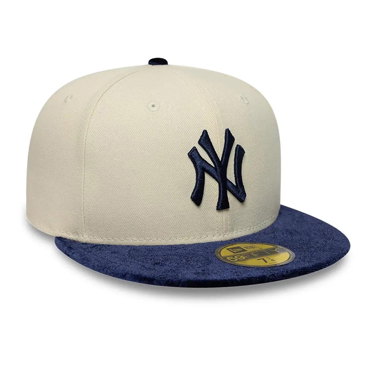 New Era 59FIFTY Cap MLB New York Yankees Paisley hellbeige /dunkelblau 5/8