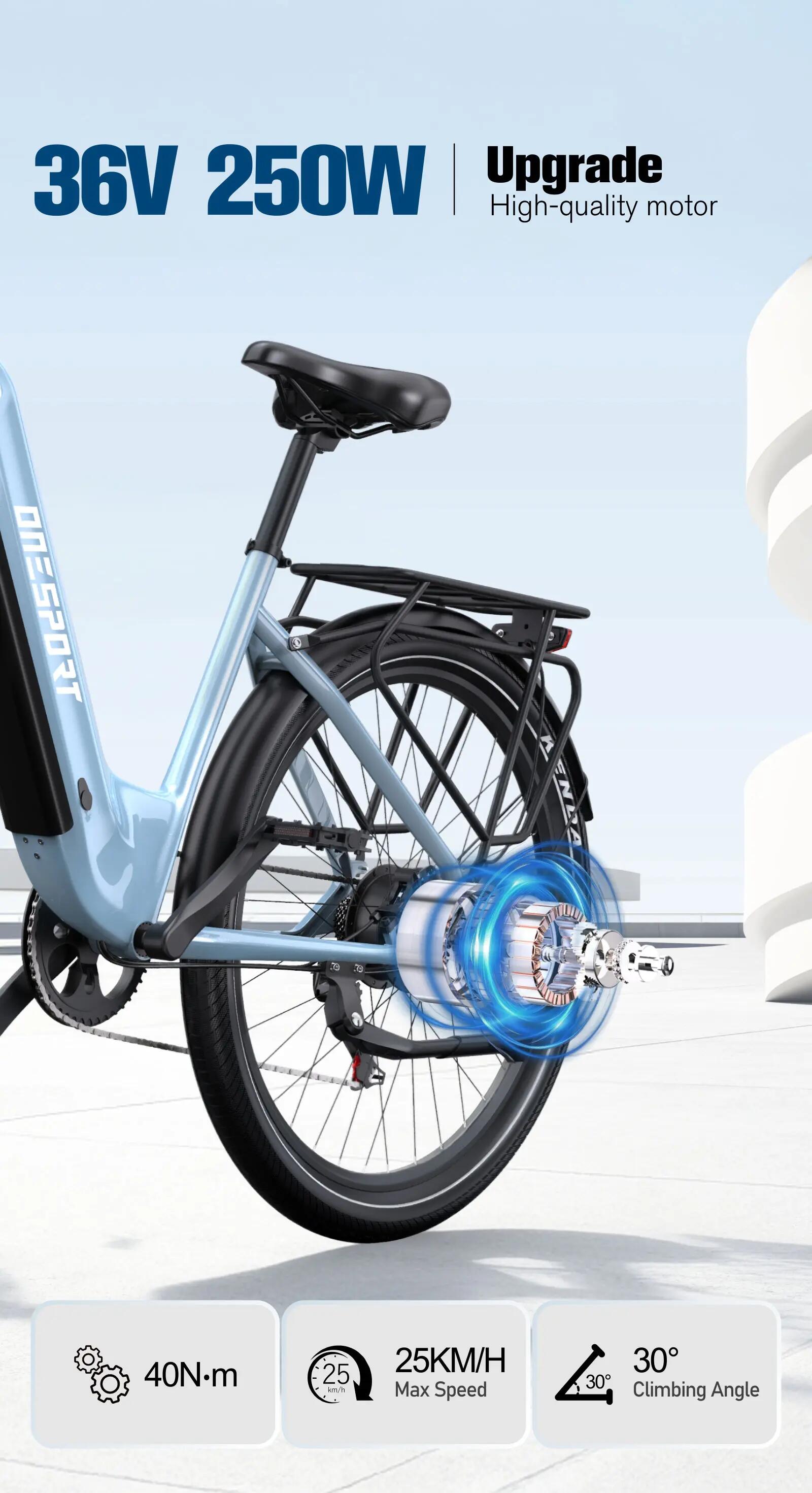 ONESPORTS WT05 Ebike a pedalata assistita, 36V 18.2Ah e APP 4/7