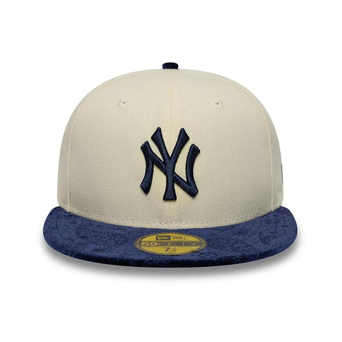 New Era 59FIFTY Cap MLB New York Yankees Paisley hellbeige /dunkelblau 4/8