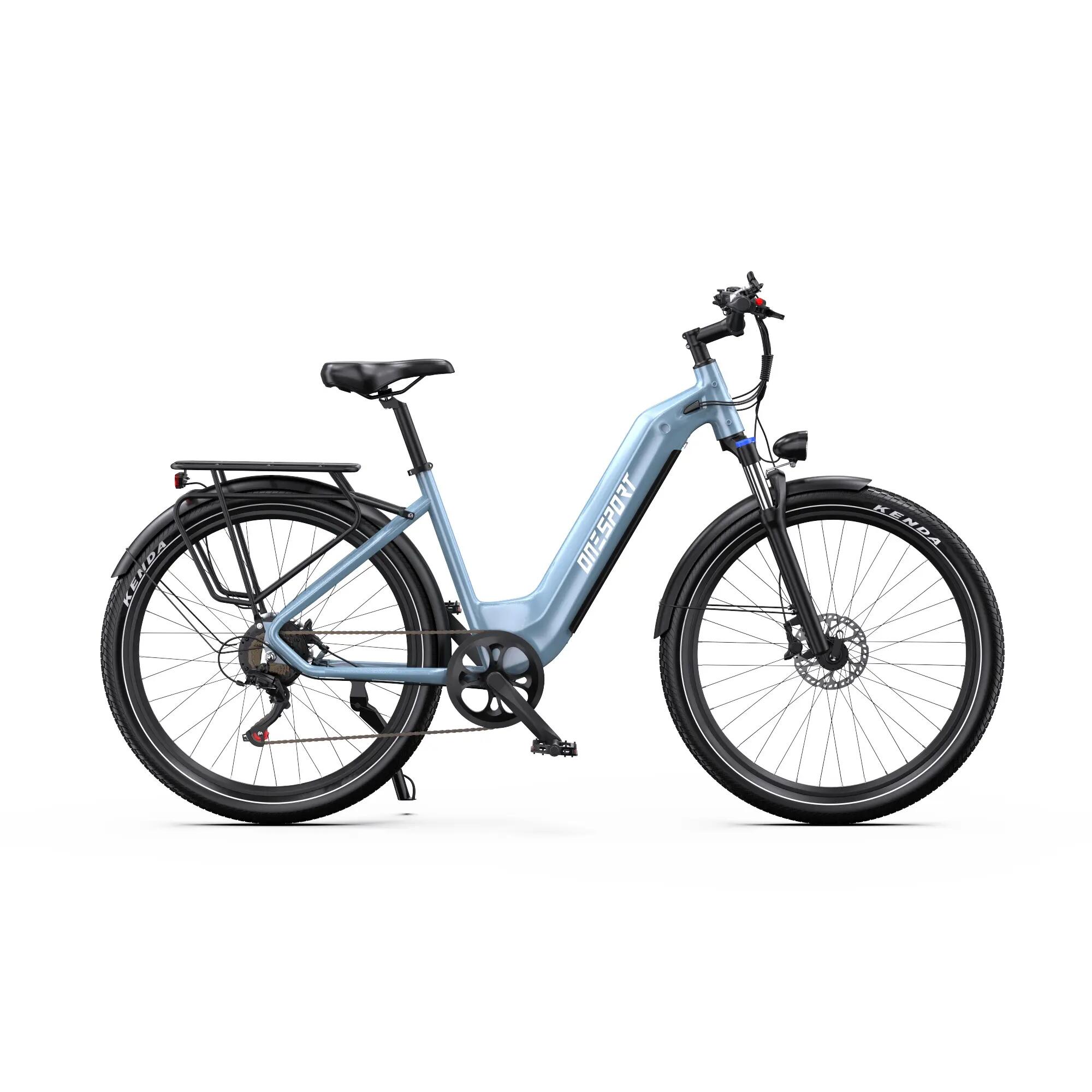 ONESPORT WT05 Bicicletta elettrica da pendolare da 27,5",36 V 18,2AH 2/7