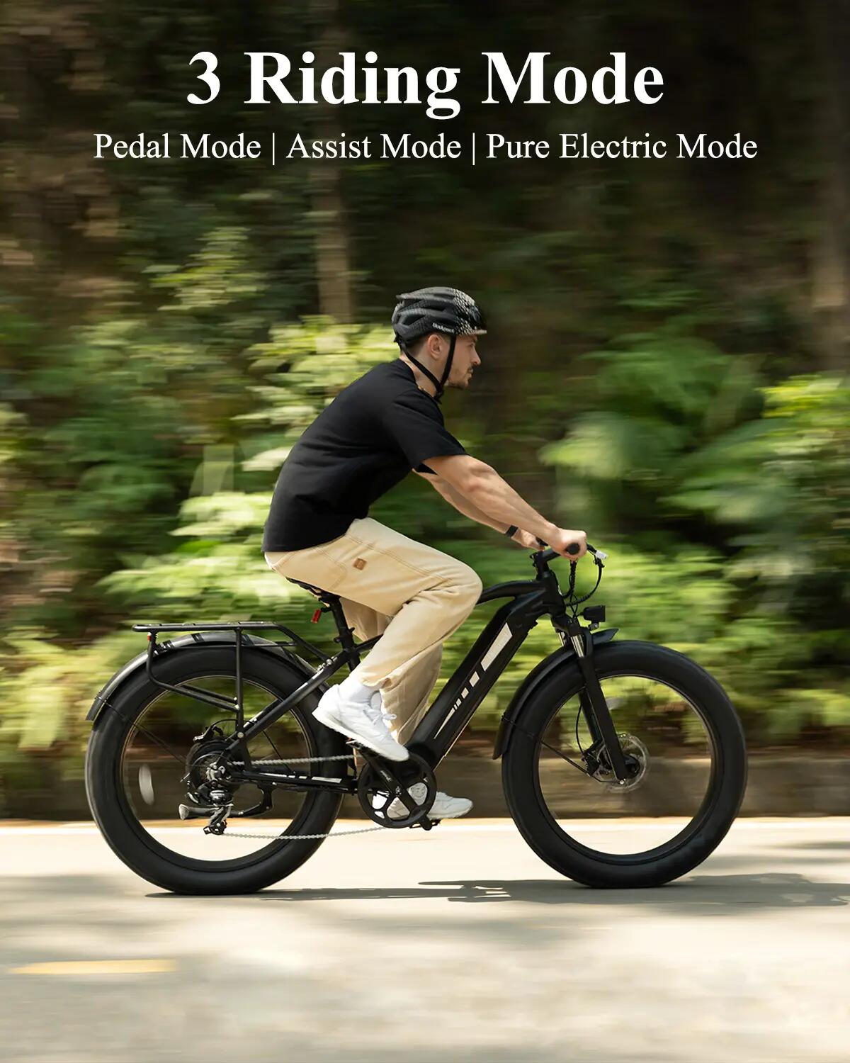 Bicicleta elétrica para adultos Bodywel D6, bateria de 48V 15Ah, motor de 250W 10/12