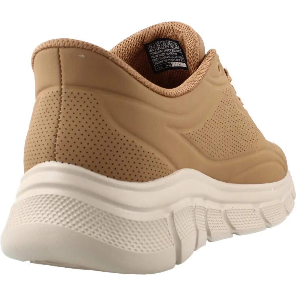 Buty SKECHERS BOBS B FLEX - SMOOTH EDGE Jasnobrązowy 3/5