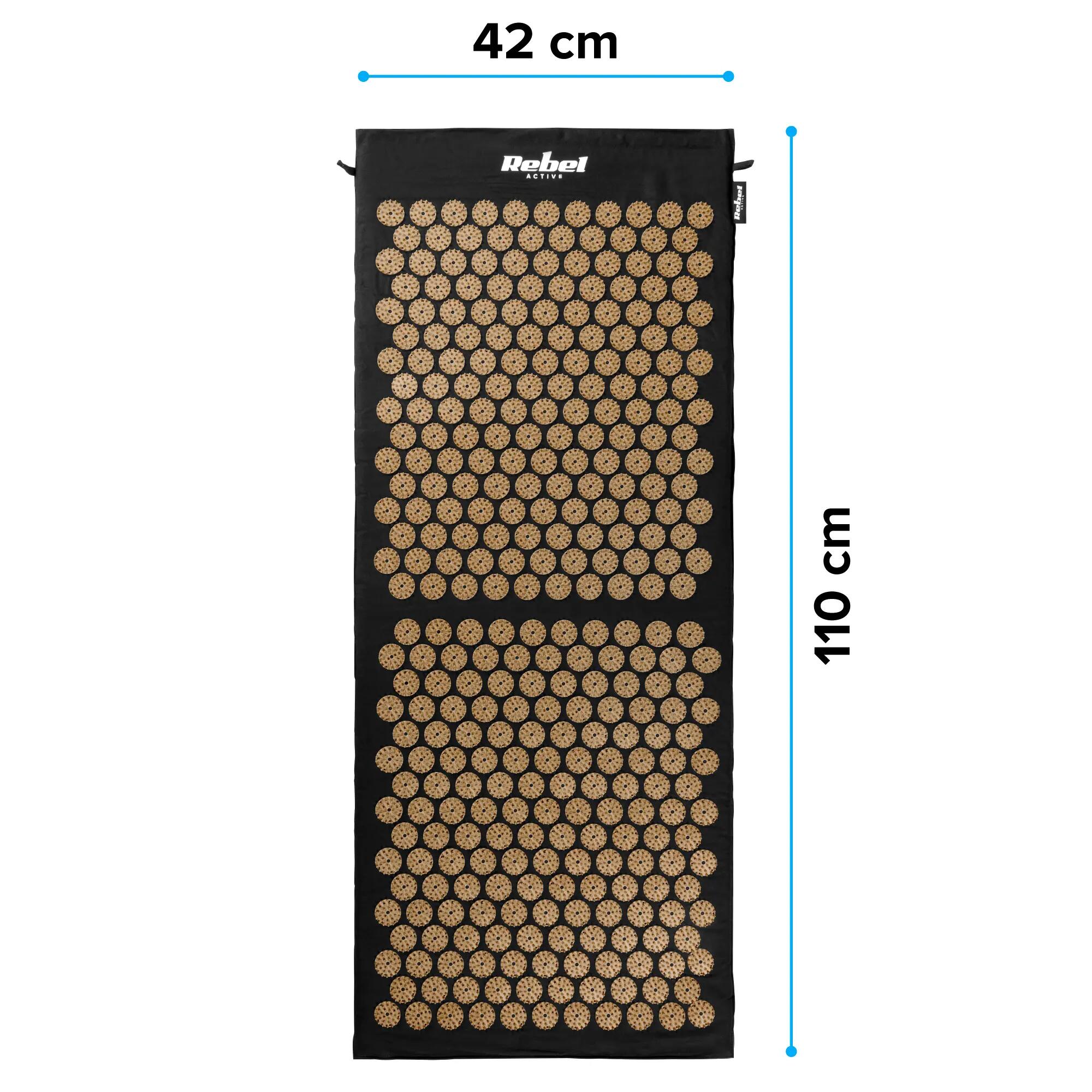 Mata zdrowotna ECO do akupresury z kolcami zestaw z poduszką Rebel 110x42cm 7/7