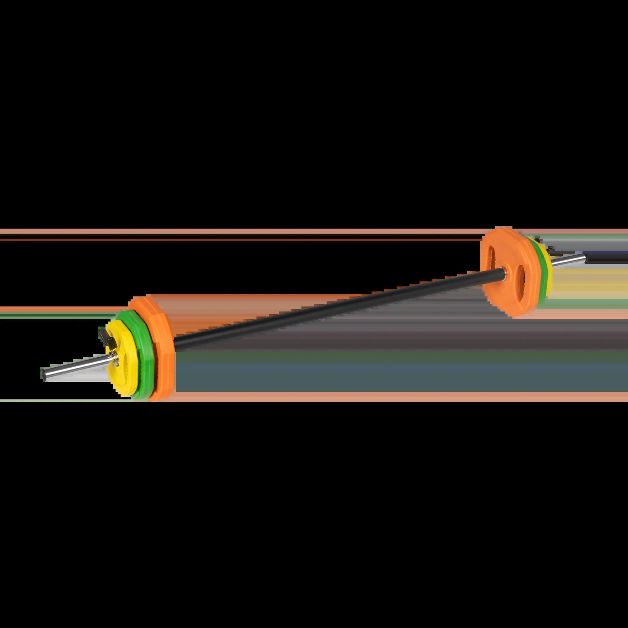 Sztanga składana z obciążeniem żeliwnym gryf 140cm zestaw 20kg Rebel 2/7