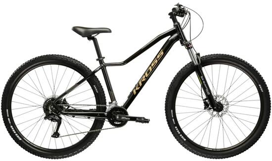 KROSS Lea 5.0 27,5" S(15") MTB 18 biegów CUES czarny/złoty połysk