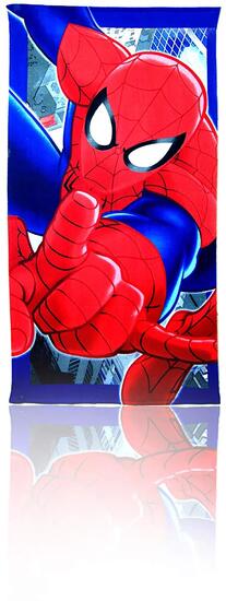 Serviette de bain et de plage en microfibre Spiderman 70x140cm