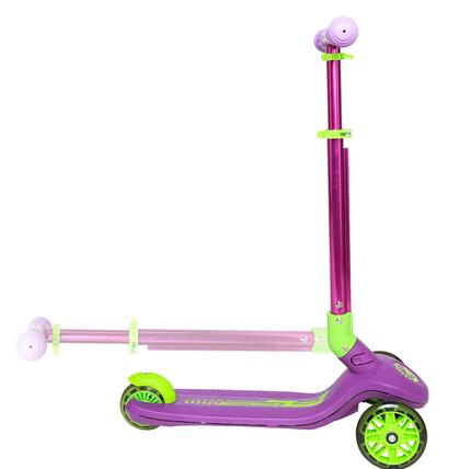 3-Rad-Kinderroller Party LED, lila
