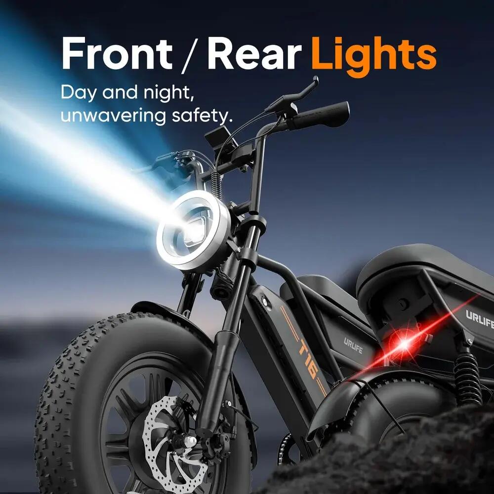 Adult E-bike URLIFE T16, 250W, 48V 13Ah Battery, 16" Fat Tyres 7/11
