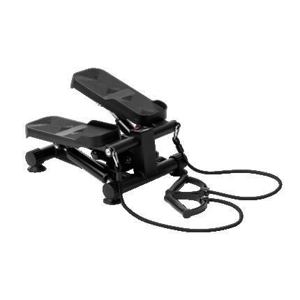 Mini stepper 2w1 monitor LCD taśmy oporowe do treningu nóg i rąk Rebel