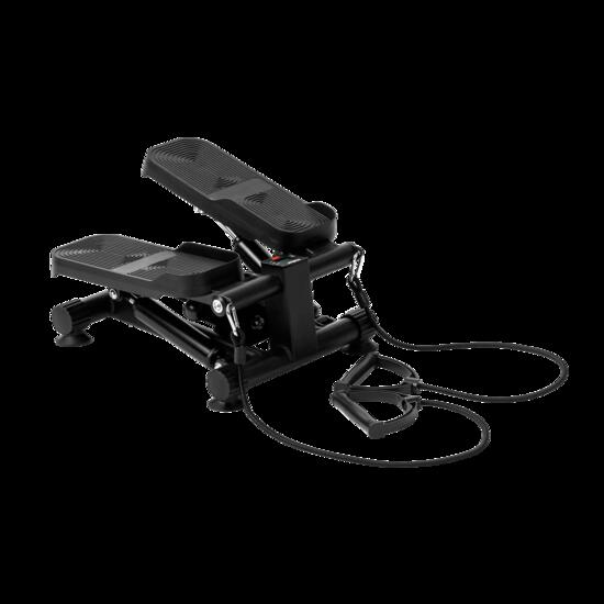 Mini stepper 2w1 monitor LCD taśmy oporowe do treningu nóg i rąk Rebel