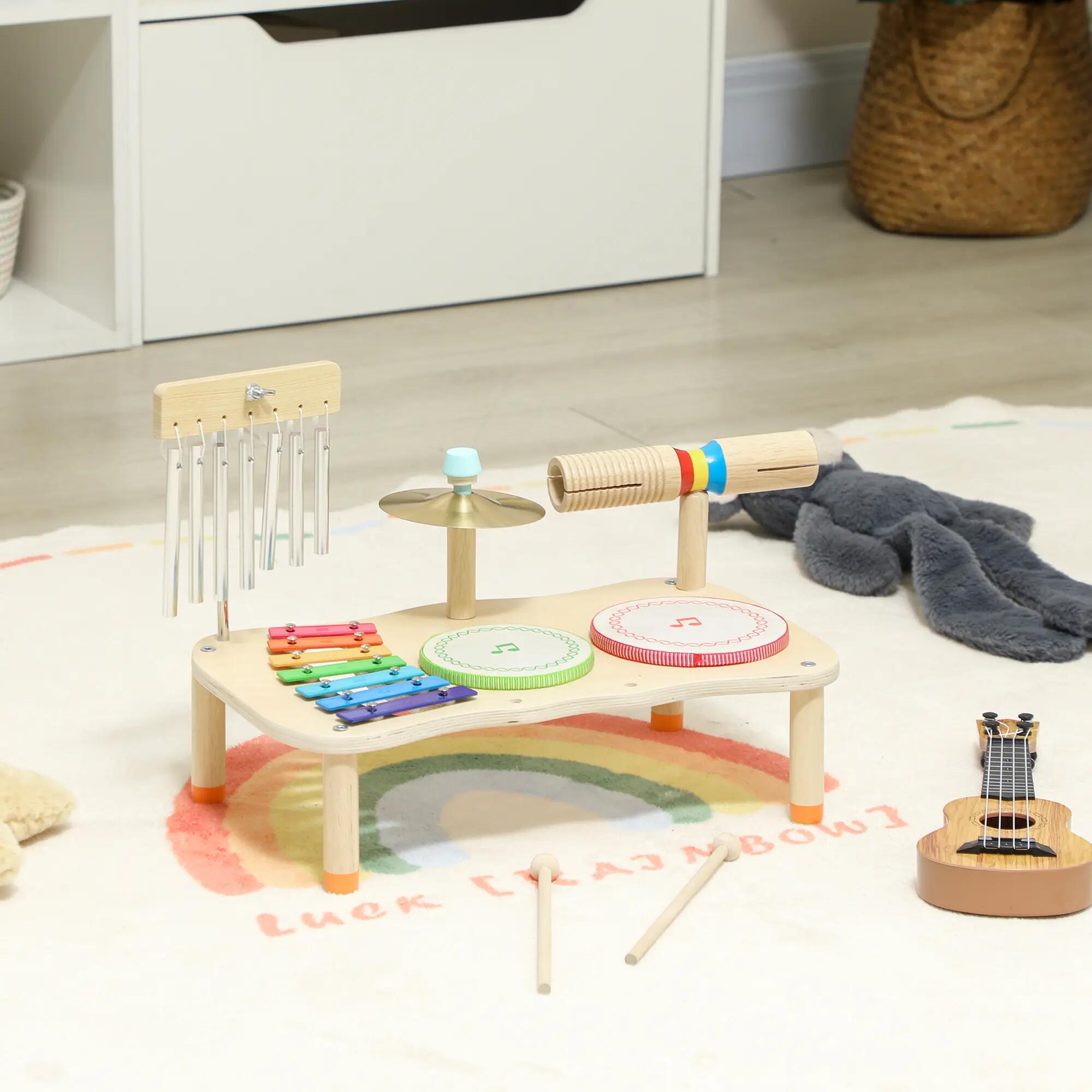 Instrumentos Musicales Infantiles AIYAPLAY 40x24x29 cm Madera Natural 2/3