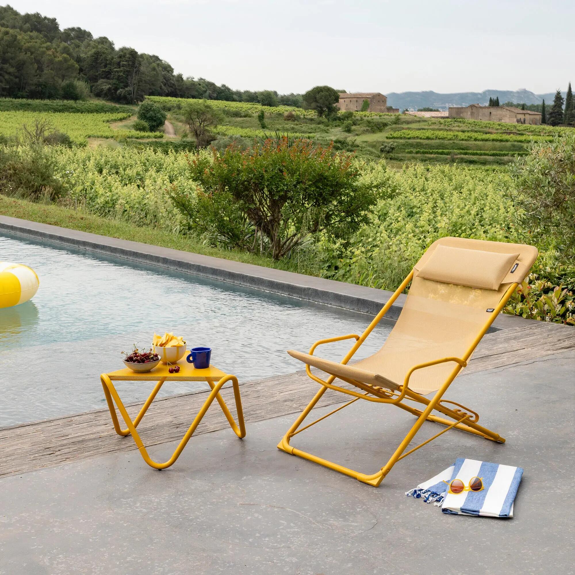 Lot de 2 Transats jardin oscillants - TRANSASWING - Jaune - Lafuma Mobilier 4/4