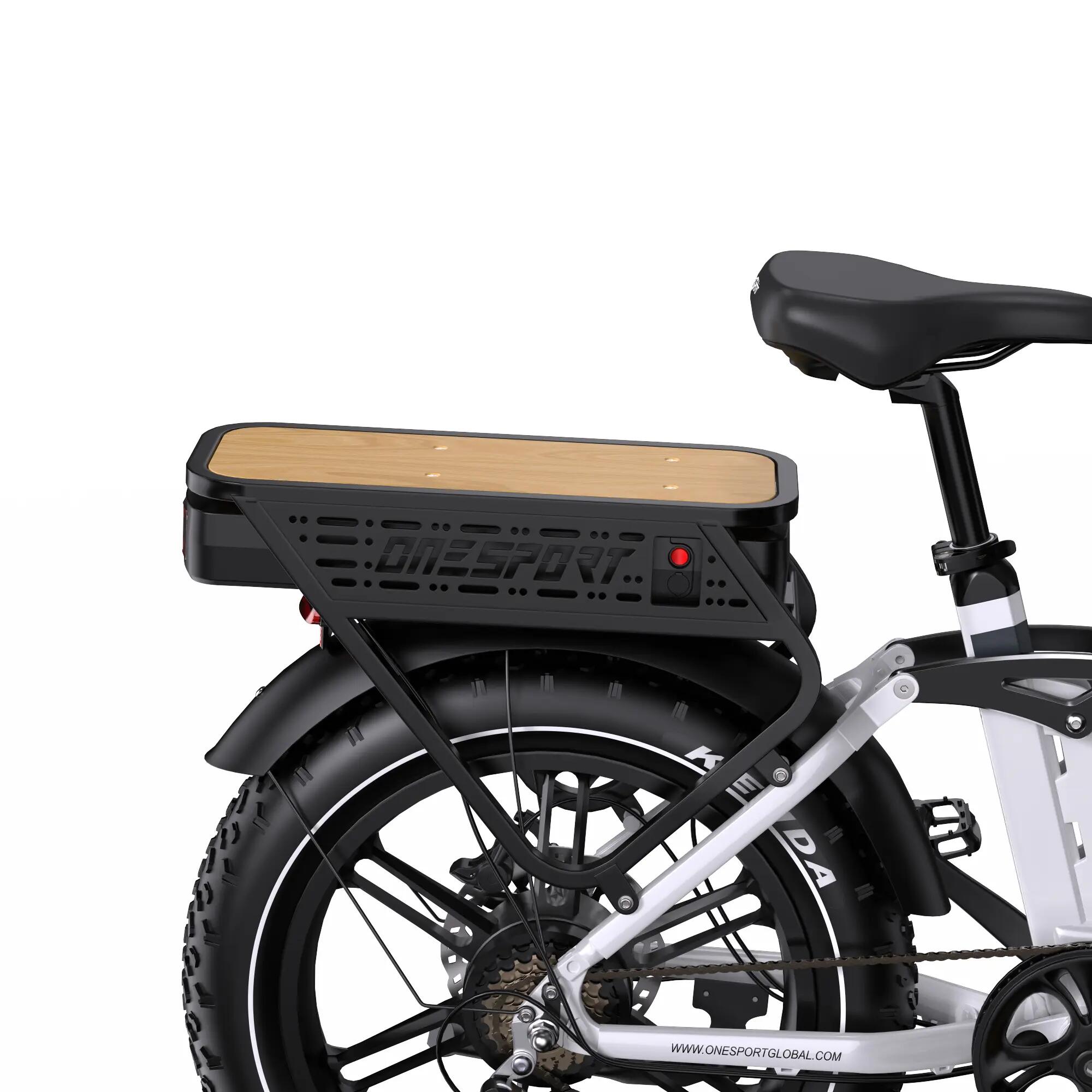 Vélo électrique ONESPORT OT08 Pro pour adultes, double batterie 48V 18Ah 12/15