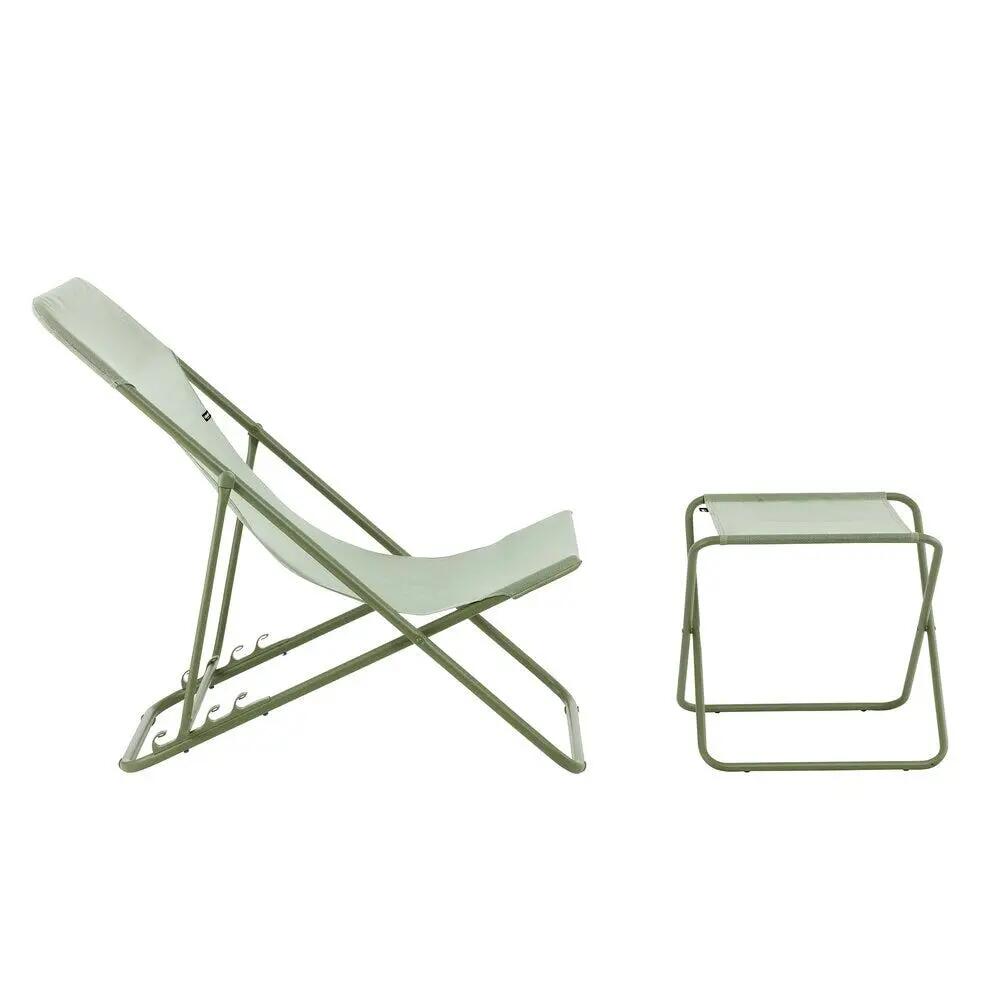 Ensemble transat et repose-jambes - MAXI TRANSAT - Vert - Lafuma Mobilier 3/7