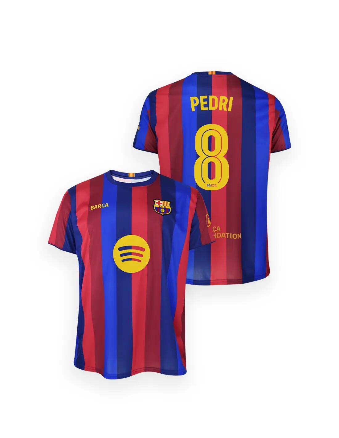 Camiseta Pedri FC Barcelona Niño 2026/27 Primera Equipación Réplica Oficial 3/4