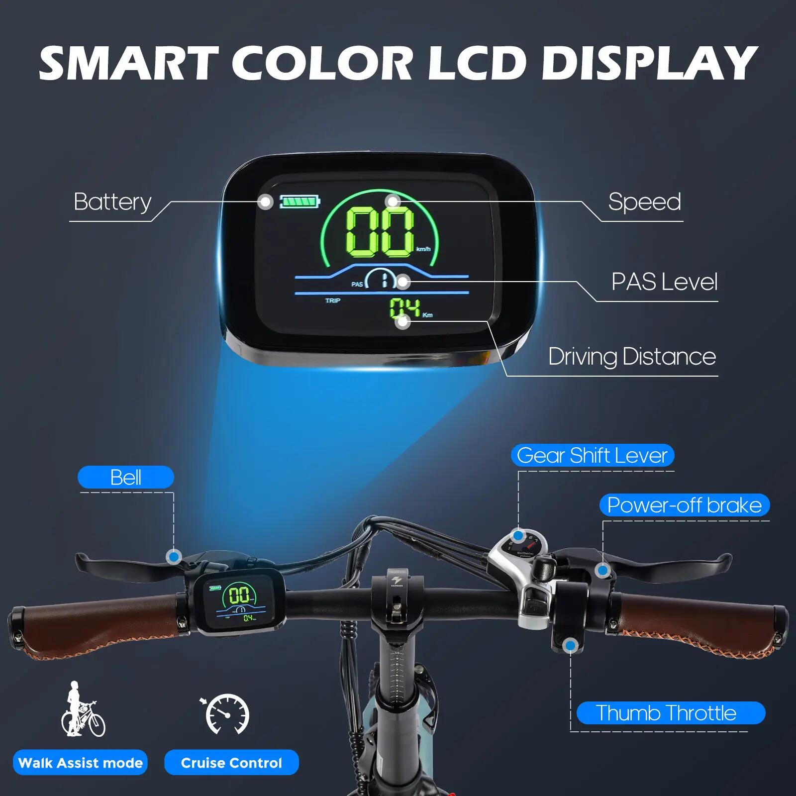 Bicicletta Elettrica Urbana F20 Pro 250W Batteria 36V 20Ah Pneumatico 20" 8/11