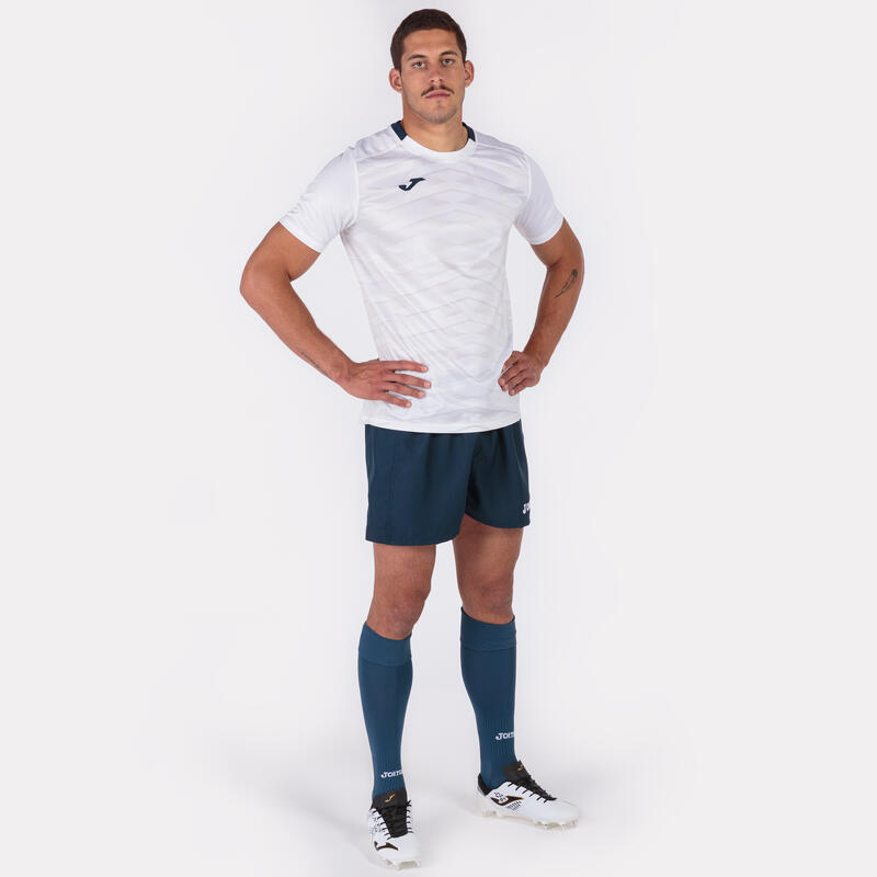 Maillot manches courtes rugby Homme Joma Myskin academy blanc