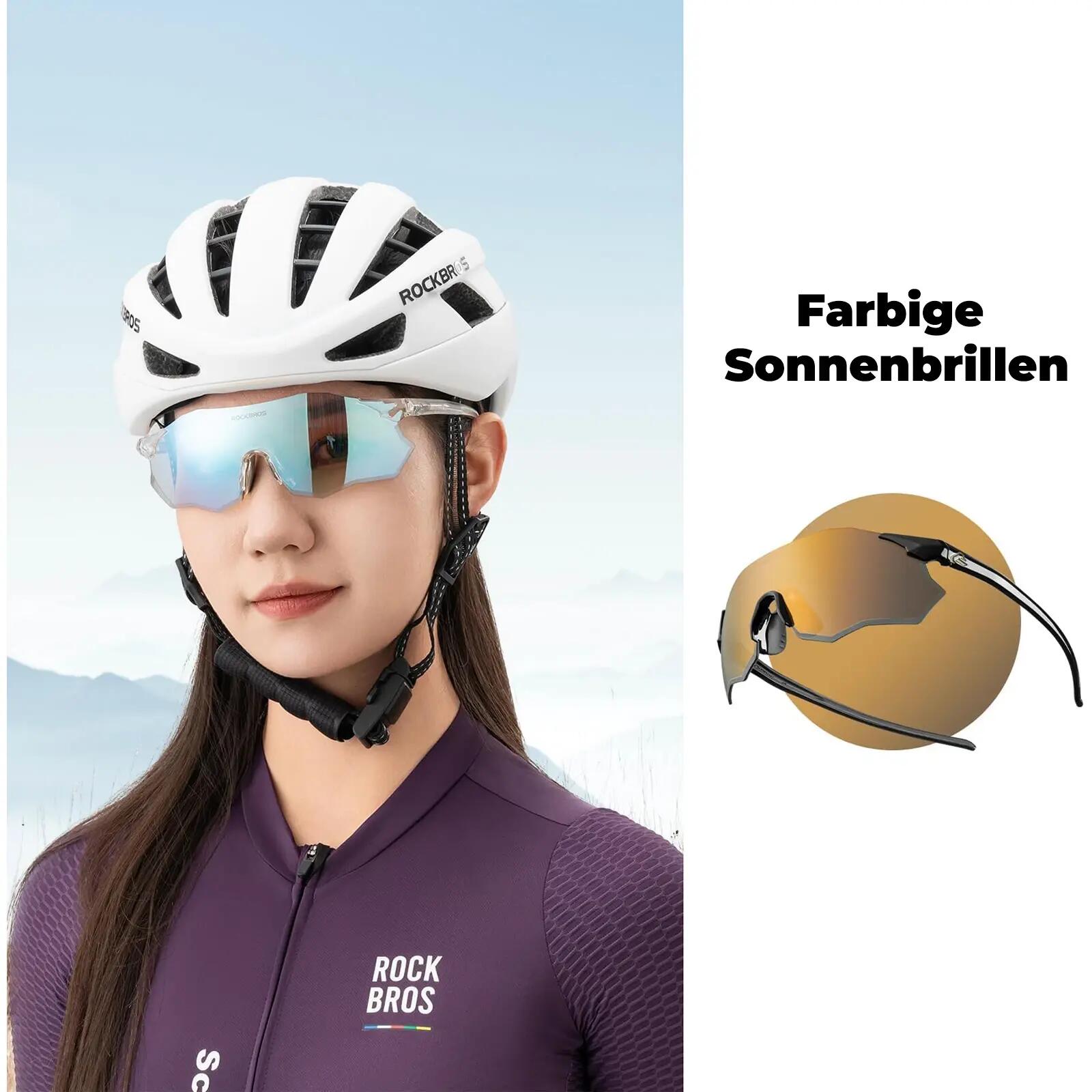 Fahrradbrille polarisiert rahmenlos mit UV-Schutz – für Damen & Herren 5/7