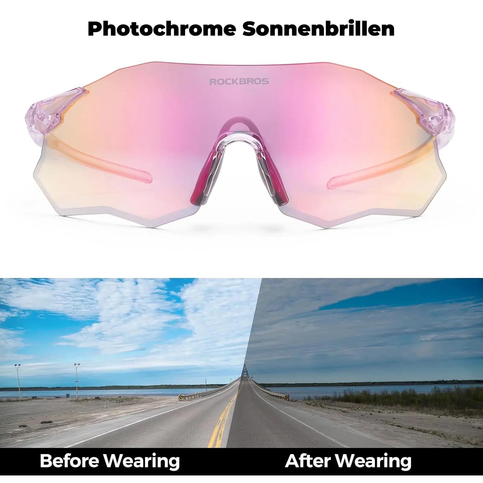 Fahrradbrille polarisiert rahmenlos mit UV-Schutz – für Damen & Herren 4/7