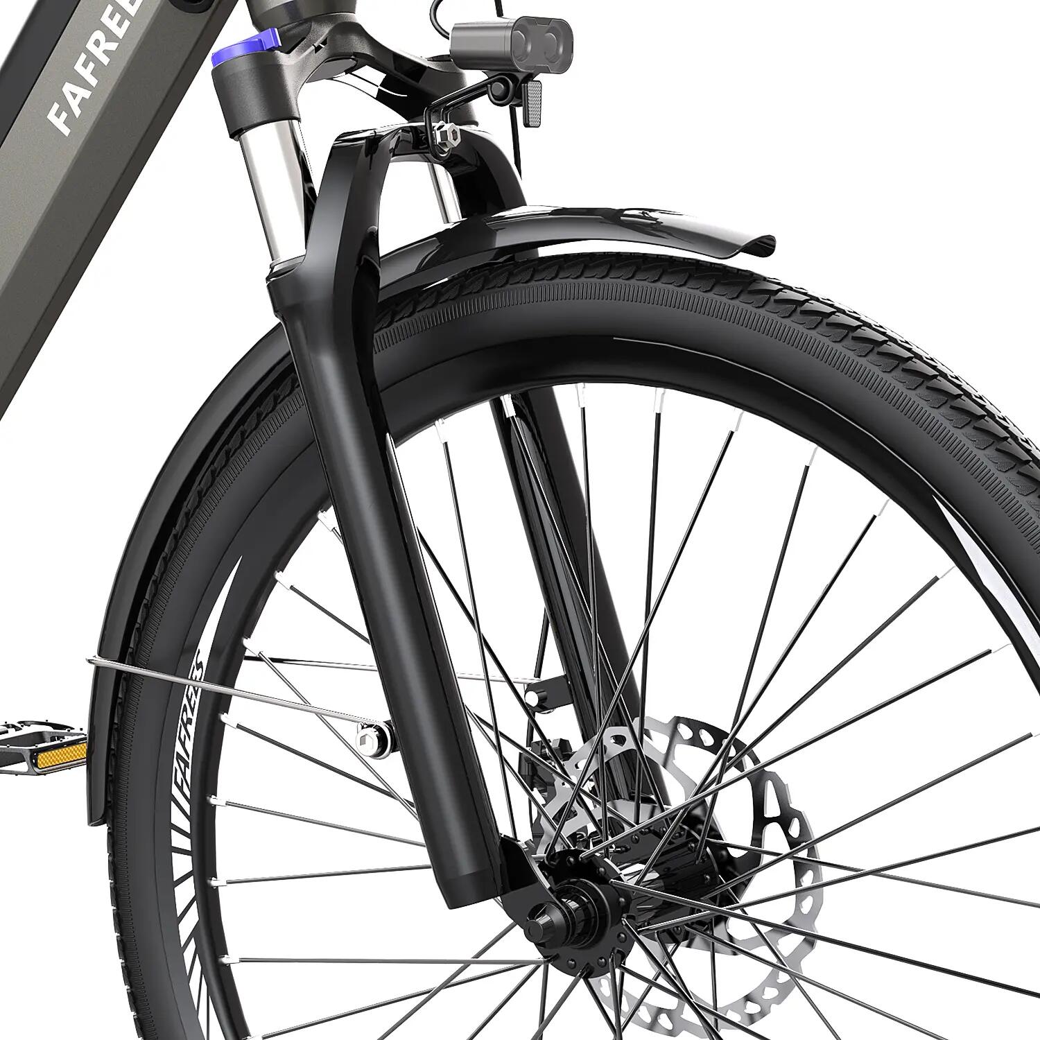 Stads elektrische fiets FAFREES F26 Pro 250W 36V15Ah accu 26" band 7/7