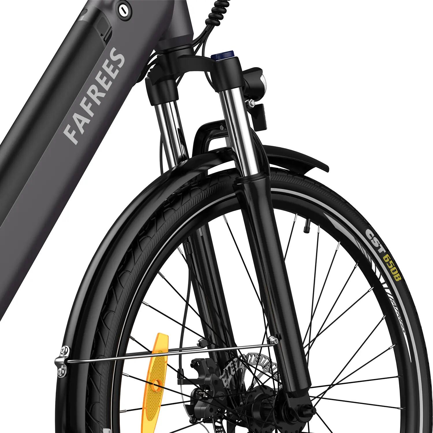 Stads elektrische fiets FAFREES F28 PRO 250W motor 36V15Ah accu 27.5" band 7/7