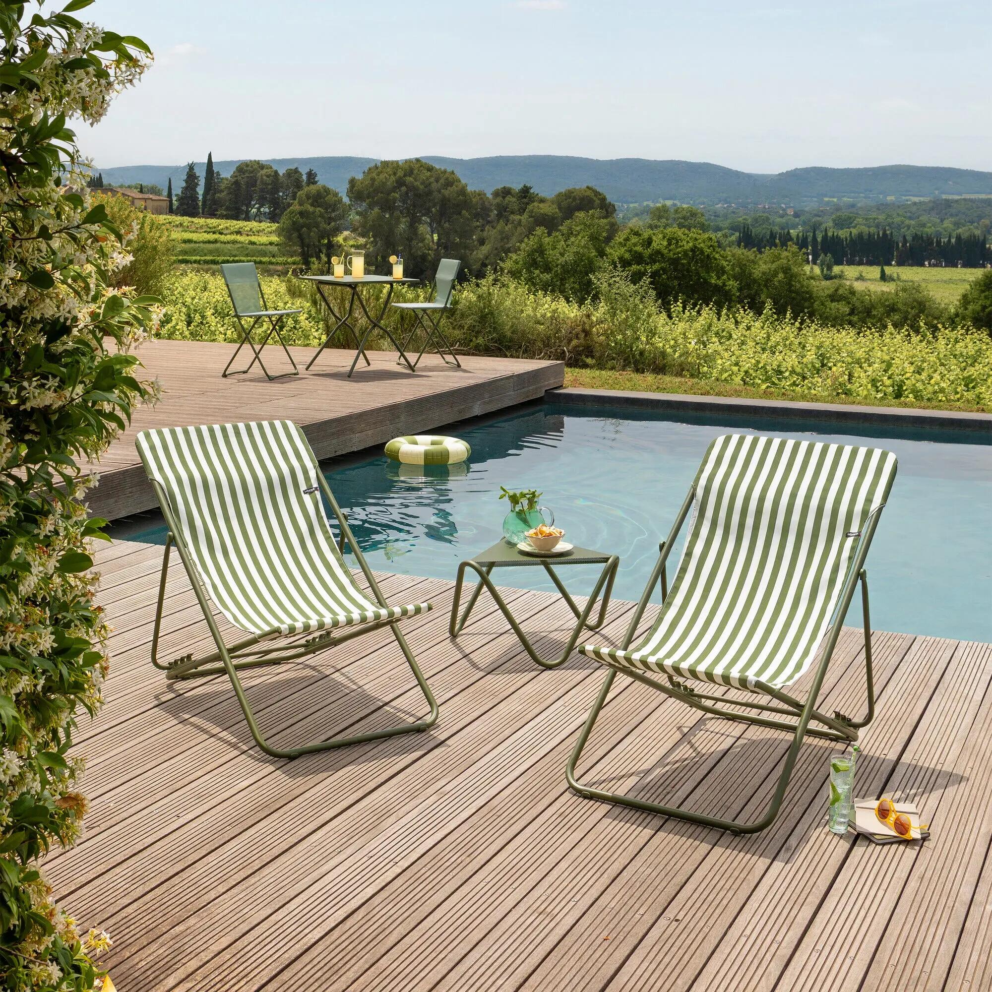 Transat jardin pliant multi-positions - MAXI TRANSAT - Vert - Lafuma Mobilier 3/6