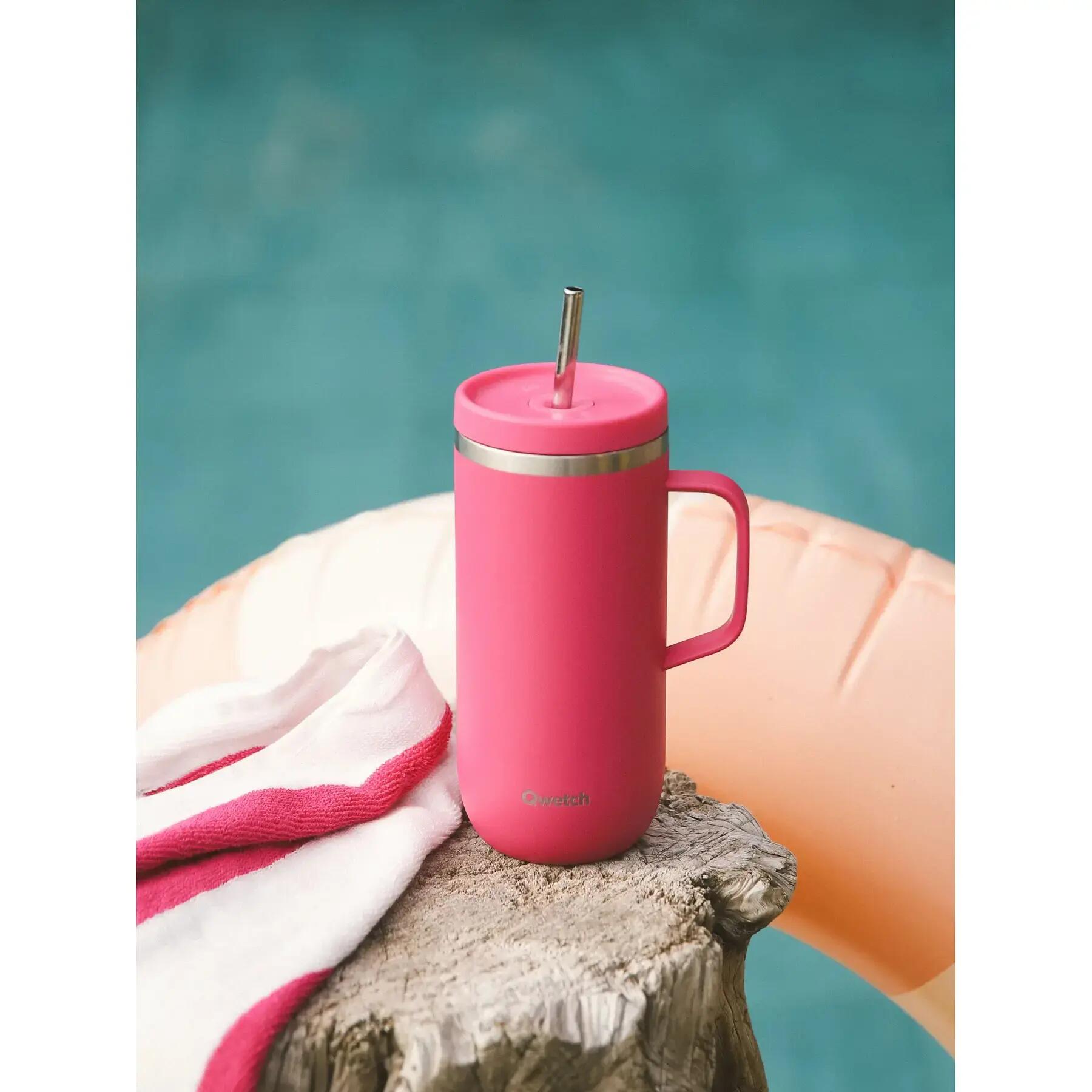 Gobelet isotherme inox avec anse Qwetch 3/4