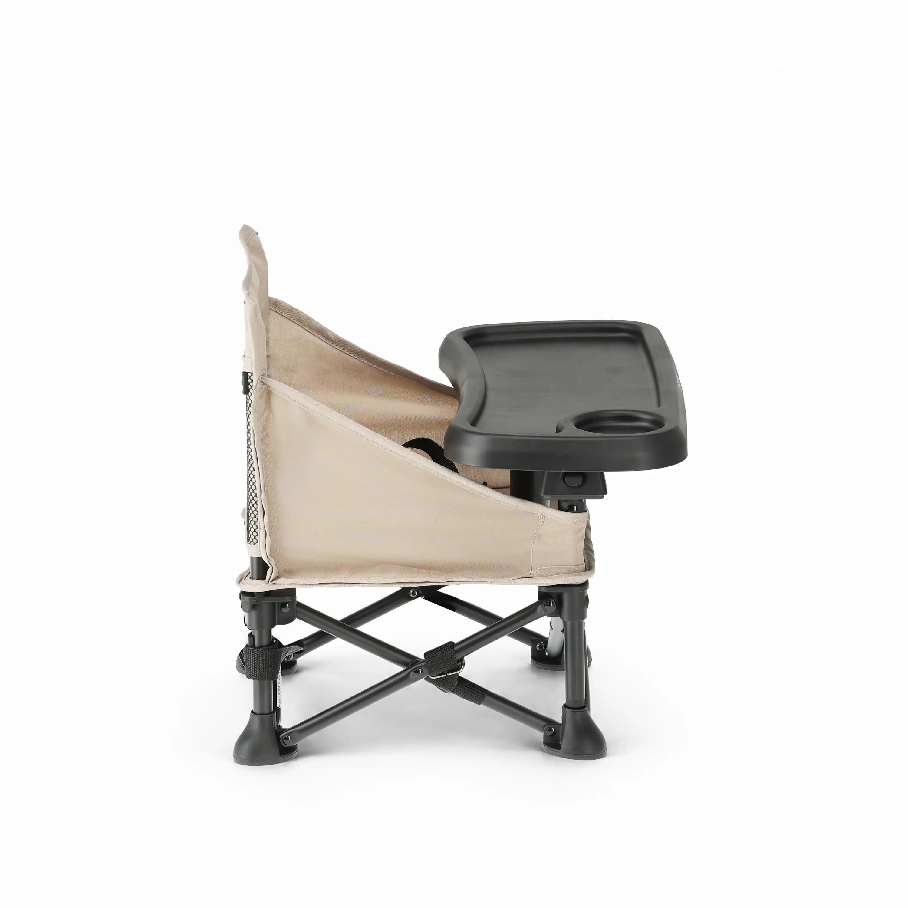 Trona Mini Deryan Pop 'N Sit - Asiento Elevador Plegable - Nougat 7/9