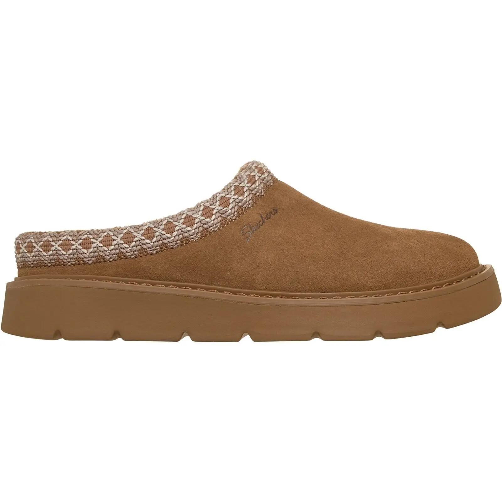 Skechers Keepsakes Cozy Cascade Leather Women's Chestnut Slippers 4/4