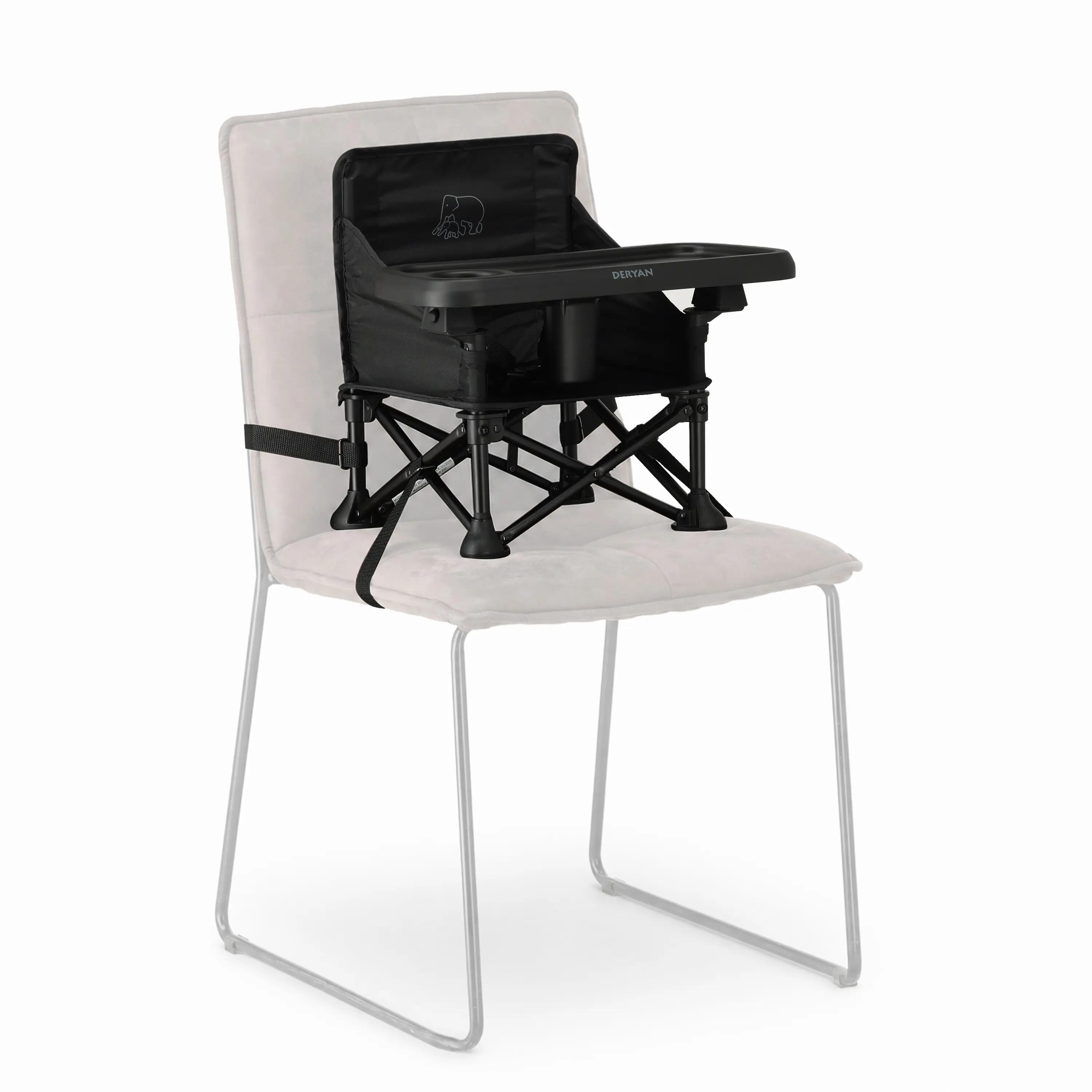 Deryan Pop 'N Sit Mini Trona - Asiento elevador plegable - Negro 9/9